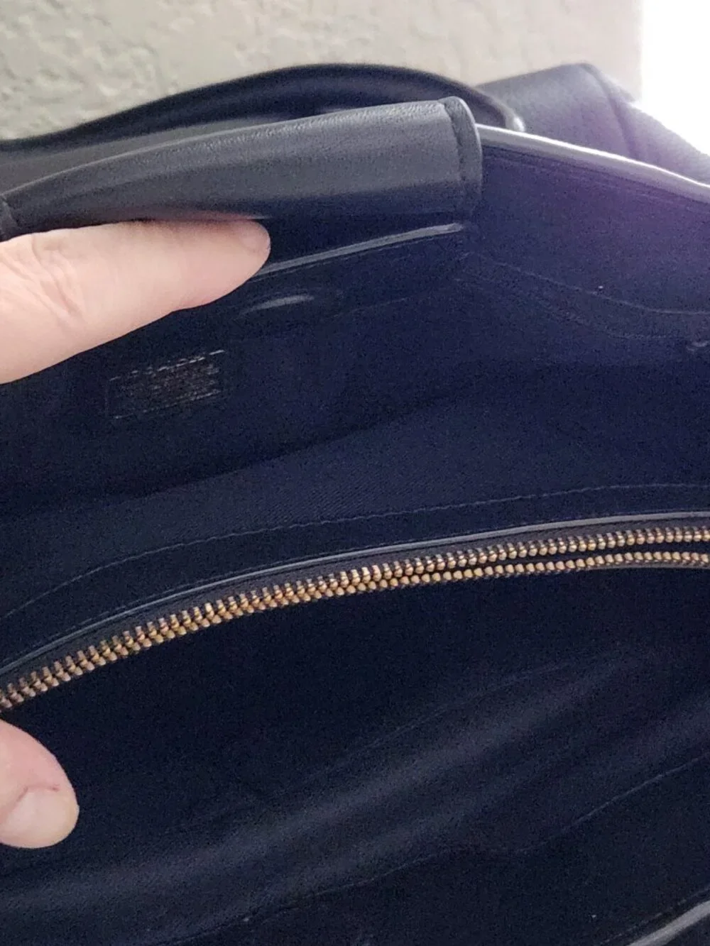 Coach Swagger Black Pebbled Leather Shoulder Bag Purse